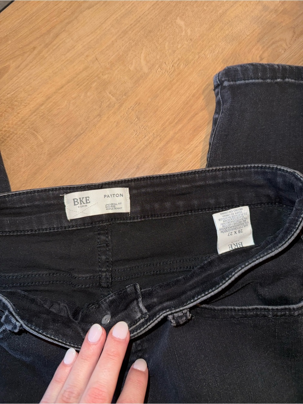 BKE Payton Black Slim Skinny Jeans
